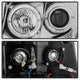 LED Halo Chrome Projector Headlights <br>07-14 Chevy Avalanche Suburban 1500 2500