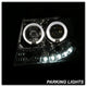 LED Halo Chrome Projector Headlights <br>07-14 Chevy Avalanche Suburban 1500 2500