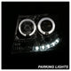 LED Halo Smoke Projector Headlights <br>07-14 Chevy Avalanche Suburban 1500 2500