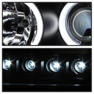 CCFL Halo Black Projector Headlights <br>06-10 Dodge Charger