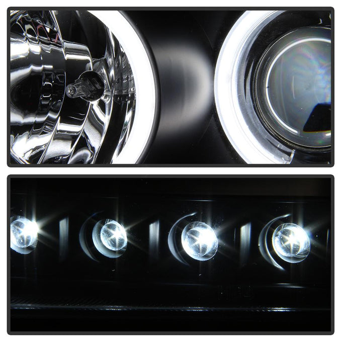 CCFL Halo Black Projector Headlights <br>06-10 Dodge Charger