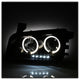 LED Halo Black Projector Headlights <br>06-10 Dodge Charger
