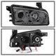 LED Halo Smoke Projector Headlights <br>06-10 Dodge Charger