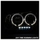 LED Halo Smoke Projector Headlights <br>06-10 Dodge Charger