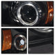 LED Halo Black Projector Headlights <br>97-04 Dodge Dakota 98-03 Dodge Durango