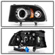 CCFL Halo Black Projector Headlights <br>97-04 Dodge Dakota 98-03 Dodge Durango