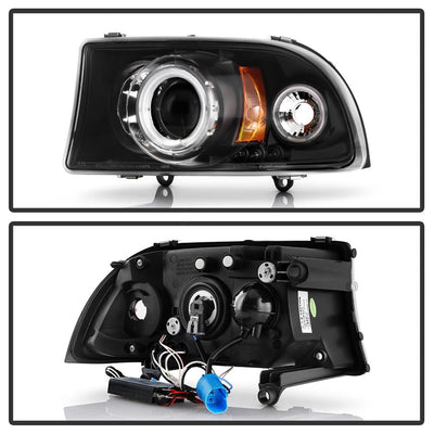 CCFL Halo Black Projector Headlights <br>97-04 Dodge Dakota 98-03 Dodge Durango