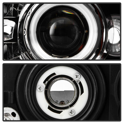 CCFL Halo Black Projector Headlights <br>97-04 Dodge Dakota 98-03 Dodge Durango