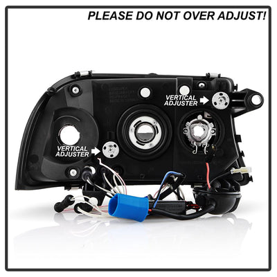 CCFL Halo Black Projector Headlights <br>97-04 Dodge Dakota 98-03 Dodge Durango