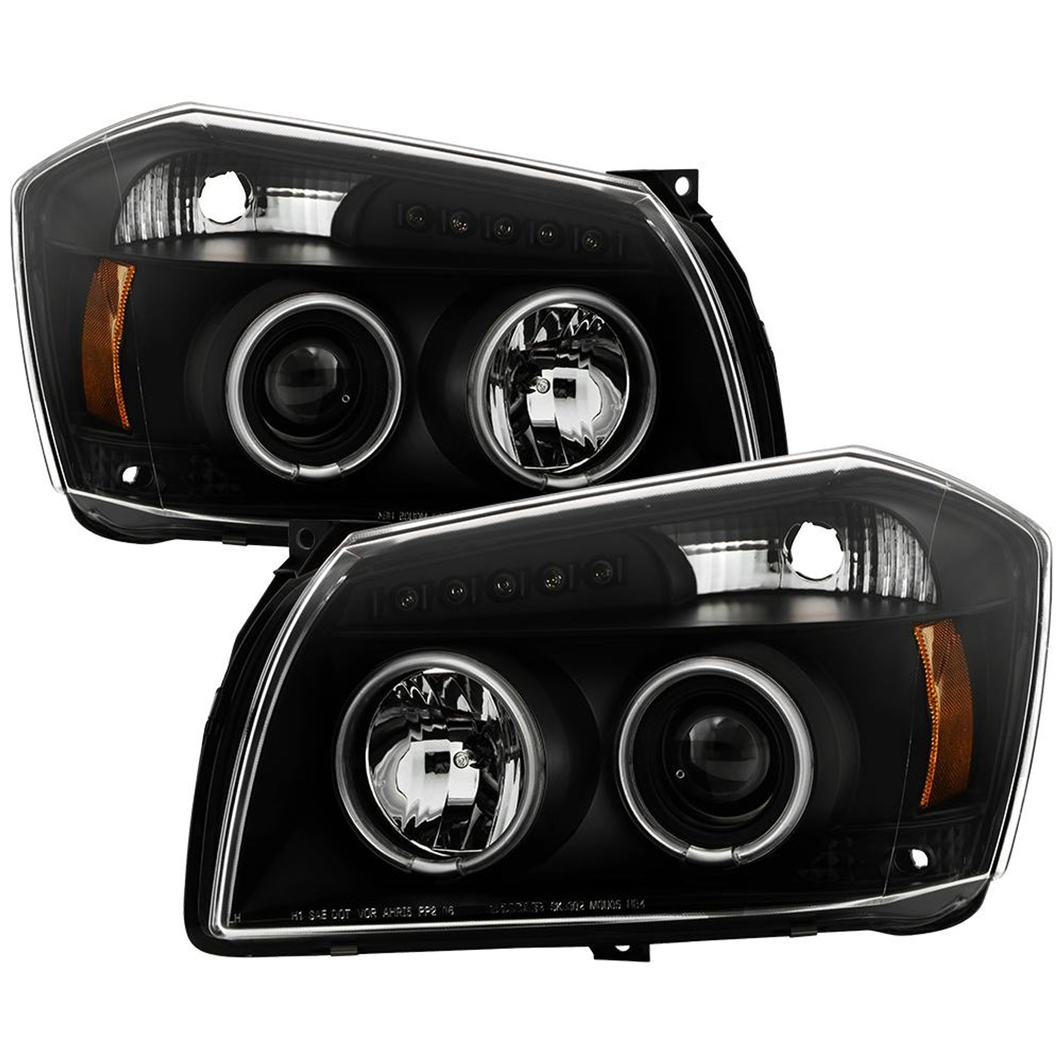 CCFL Halo Black Projector Headlights <br>05-07 Dodge Magnum