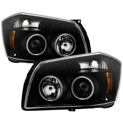 CCFL Halo Black Projector Headlights <br>05-07 Dodge Magnum