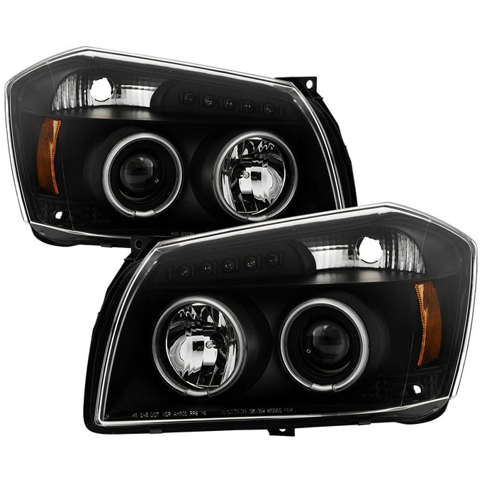 CCFL Halo Black Projector Headlights <br>05-07 Dodge Magnum