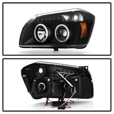 CCFL Halo Black Projector Headlights <br>05-07 Dodge Magnum