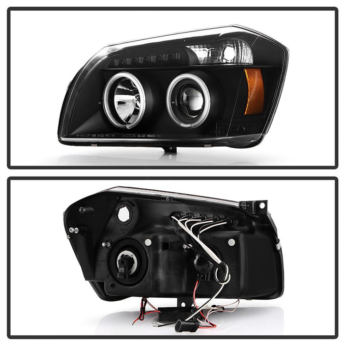 CCFL Halo Black Projector Headlights <br>05-07 Dodge Magnum