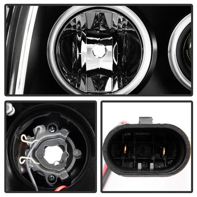 CCFL Halo Black Projector Headlights <br>05-07 Dodge Magnum