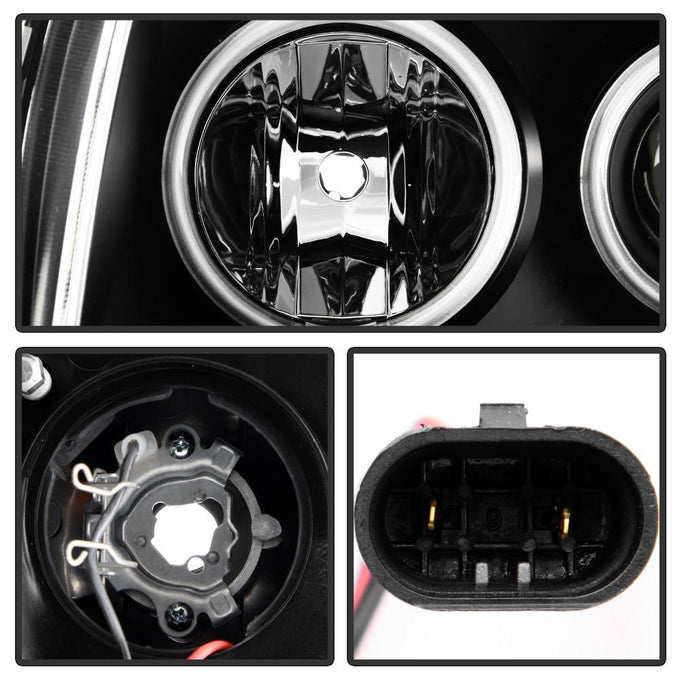 CCFL Halo Black Projector Headlights <br>05-07 Dodge Magnum