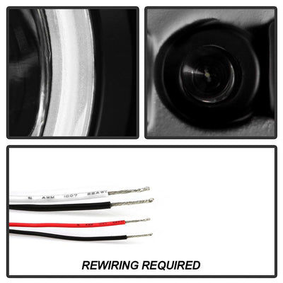 CCFL Halo Black Projector Headlights <br>05-07 Dodge Magnum