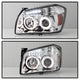 LED Halo Chrome Projector Headlights <br>05-07 Dodge Magnum