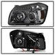 LED Halo Smoke Projector Headlights <br>05-07 Dodge Magnum