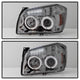 LED Halo Smoke Projector Headlights <br>05-07 Dodge Magnum