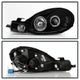 LED Halo Black Projector Headlights <br>00-02 Dodge Neon