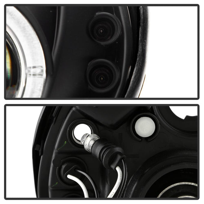 LED Halo Black Projector Headlights <br>03-05 Dodge Neon