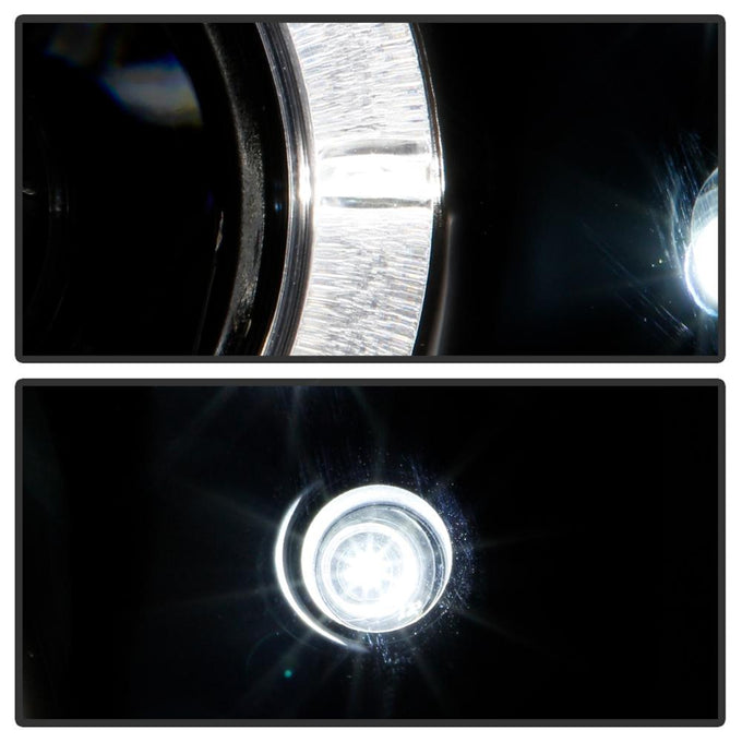 LED Halo Black Projector Headlights <br>03-05 Dodge Neon