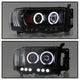 CCFL Halo Black Projector Headlights <br>02-05 Dodge Ram 1500 03-05 Dodge Ram 3500 Ram 2500