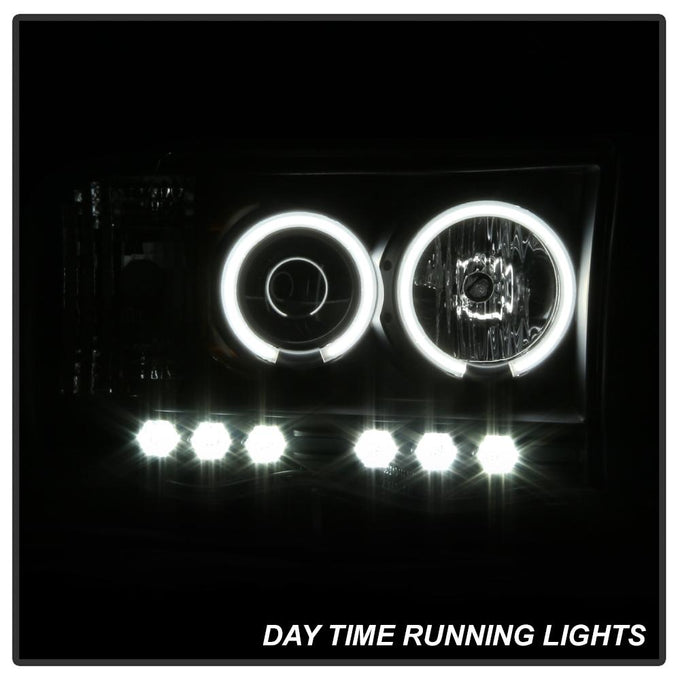 CCFL Halo Black Projector Headlights <br>02-05 Dodge Ram 1500 03-05 Dodge Ram 3500 Ram 2500