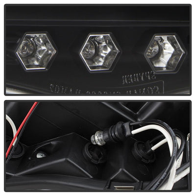 LED Halo Black Projector Headlights <br>02-05 Dodge Ram 1500 03-05 Dodge Ram 3500 Ram 2500
