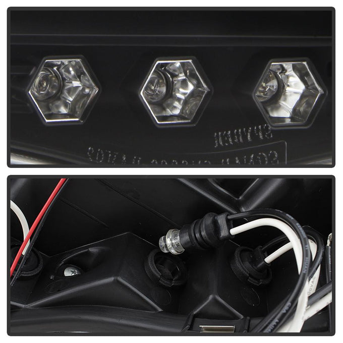 LED Halo Black Projector Headlights <br>02-05 Dodge Ram 1500 03-05 Dodge Ram 3500 Ram 2500