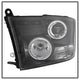 LED Halo Black Projector Headlights <br>09-18 Ram 1500 2500 3500