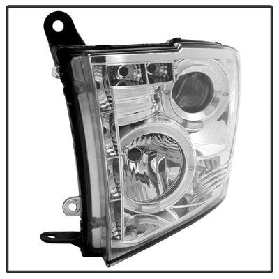 LED Halo Chrome Projector Headlights <br>09-18 Ram 1500 2500 3500