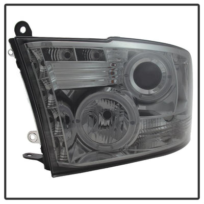 LED Halo Smoke Projector Headlights <br>09-18 Ram 1500 2500 3500