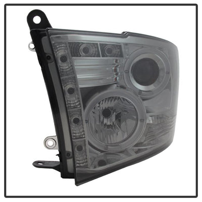 LED Halo Smoke Projector Headlights <br>09-18 Ram 1500 2500 3500