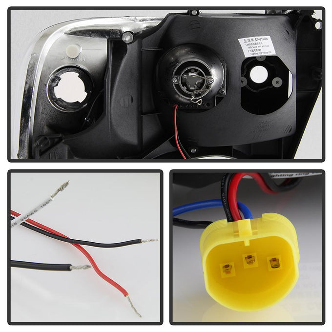 LED Halo Black Projector Headlights <br>94-01 Dodge Ram 1500 94-02 Dodge Ram 2500 Ram 3500