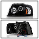 LED Halo Black Projector Headlights <br>03-06 Ford Expedition