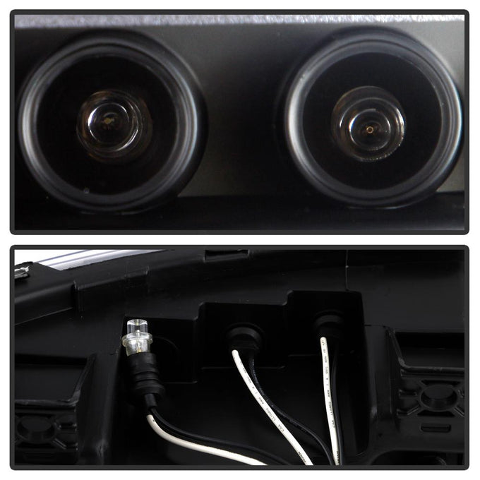 LED Halo Black Projector Headlights <br>03-06 Ford Expedition