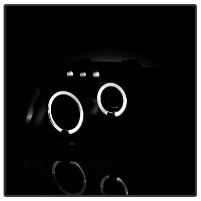 LED Halo Black Projector Headlights <br>03-06 Ford Expedition