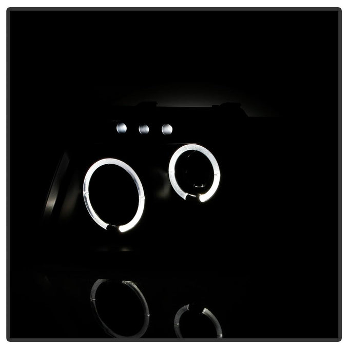 LED Halo Black Projector Headlights <br>03-06 Ford Expedition