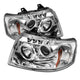LED Halo Chrome Projector Headlights <br>03-06 Ford Expedition