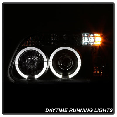 LED Halo Black Projector Headlights <br>95-01 Ford Explorer 01 Ford Explorer Sport