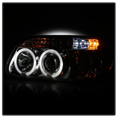 LED Halo Chrome Projector Headlights <br>95-01 Ford Explorer 01 Ford Explorer Sport