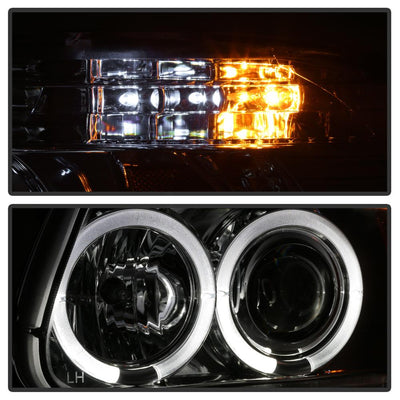 LED Halo Chrome Projector Headlights <br>95-01 Ford Explorer 01 Ford Explorer Sport