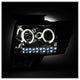 LED Halo Chrome Projector Headlights <br>09-14 Ford F-150