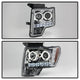 LED Halo Smoke Projector Headlights <br>09-14 Ford F-150