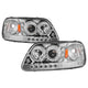 LED Halo Chrome Amber Reflector 1PC Projector Headlights <br>97-03 Ford F-150 97-02 Ford Expedition