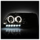 LED Halo Chrome Amber Reflector 1PC Projector Headlights <br>97-03 Ford F-150 97-02 Ford Expedition