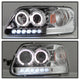 LED Halo Chrome Amber Reflector 1PC Projector Headlights <br>97-03 Ford F-150 97-02 Ford Expedition