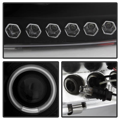 CCFL Halo Black 1PC Projector Headlights <br>97-03 Ford F-150 97-02 Ford Expedition